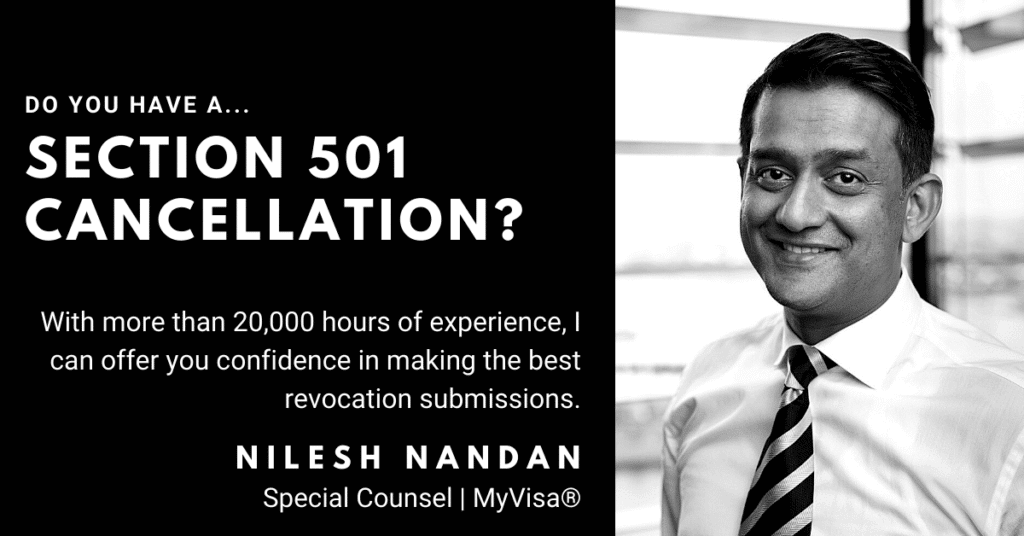 Do-you-have-a-section-501-cancellation-MyVisa®-By-Nilesh-Nandan